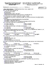 Đề kiểm tra học kỳ 2 môn Công nghệ Lớp 12 (Mã đề 132) - Năm học 2019-2020 - Trường THPT Trần Quang Diệu